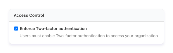 Enforced 2FA